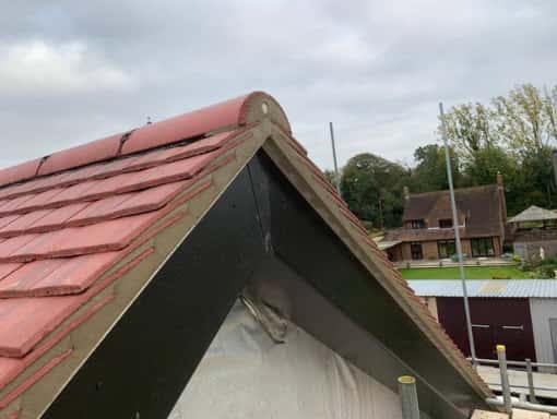 This is a photo of a roof repair in Shellness Beach Works carried out by Sheppey Roofing